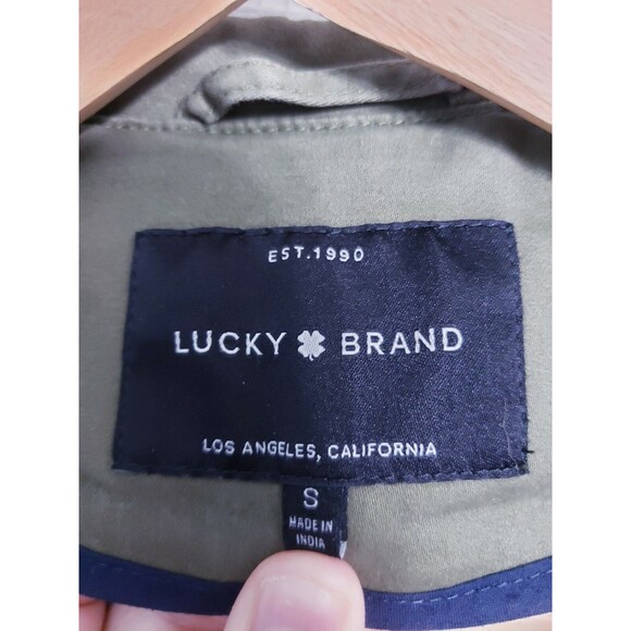Lucky Brand Belted Green Military Jacket Women's size SMALL - Picture 5 of 8